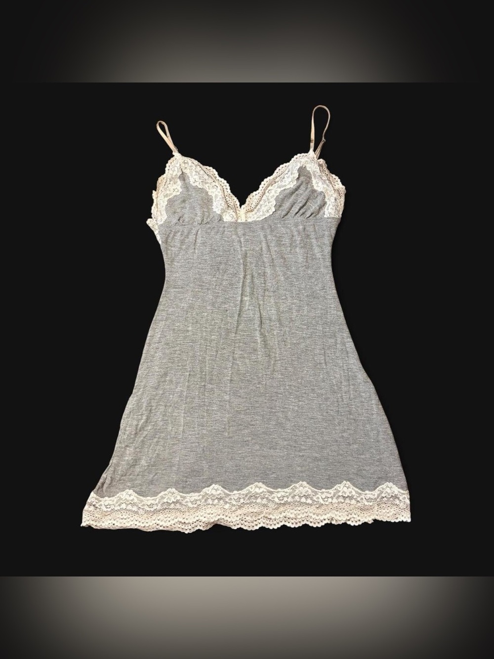 Y2K Coquette Lace Grey Dress by In Bloom!